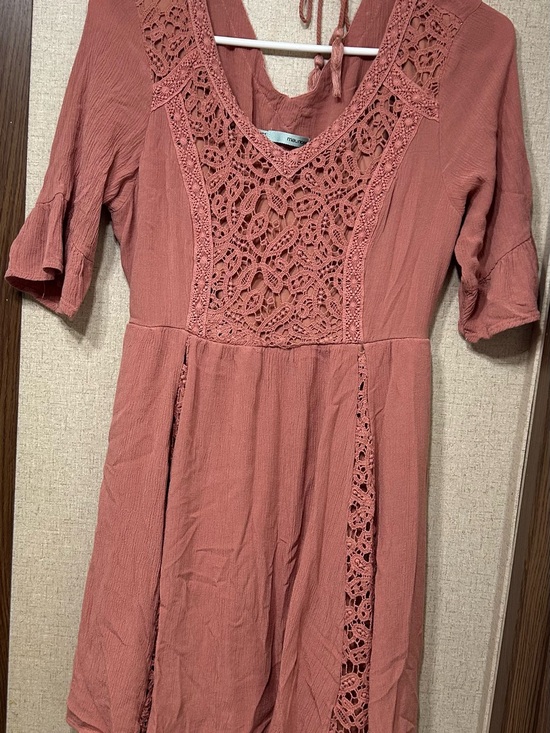 Maurices Dresses & Skirts - Lace-Panel Dress in Dusty Rose - Mauve